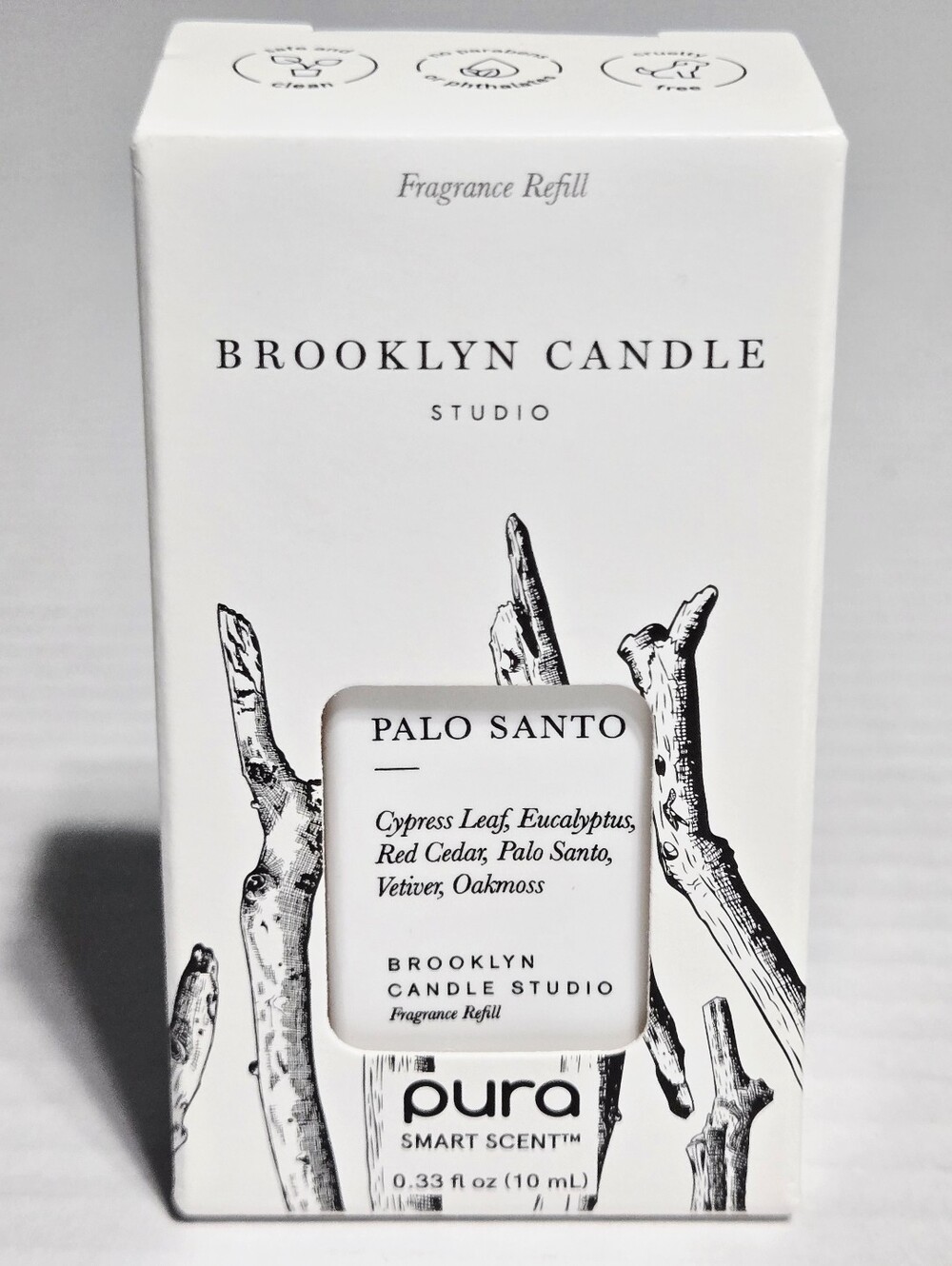 Brooklyn Candle Studio Palo Santo Pura Smart Scent Fragrance Refill 10mL New